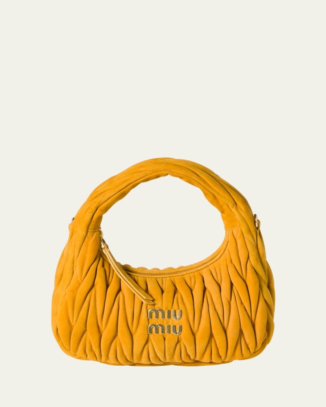 Wander Matelasse Small Suede Bag